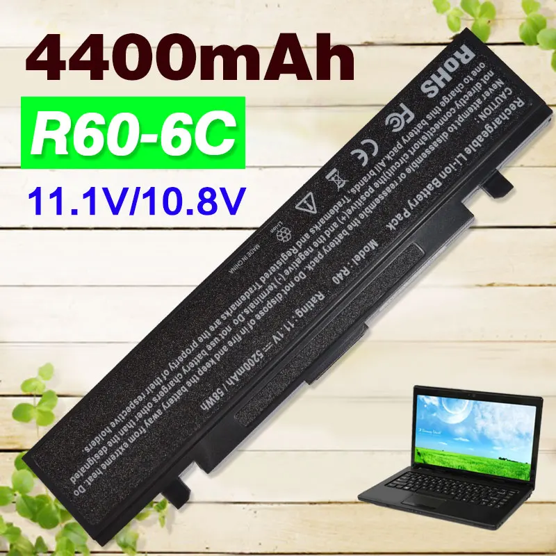 

4400mAh Laptop Battery For Samsung AA-PB2NC3B AA-PB4NC6B AA-PB2NC6B AA-PB2NC6B/E AA-PB4NC6B/E AA-PB6NC6B AA-PL2NC9B AA-PL2NC9B/E