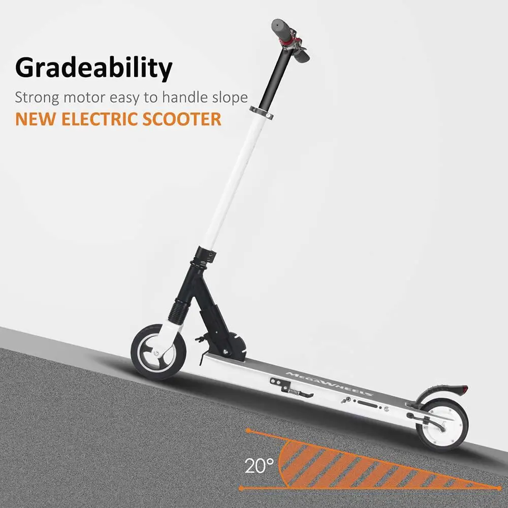 Best Megawheels S1-2 Portable Folding Electric Scooter 250W Motor 23km/h Micro Electronic Braking System Suit for adults teenager 2