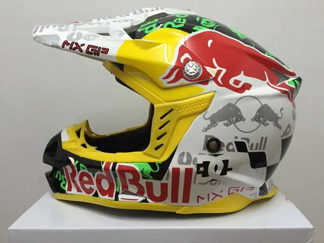 2015 New Arrival Motocross Helmet Professional Red Bull Rally Racing