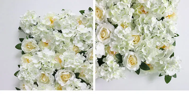 Flone Artificial Flower Row Hydrangea Rose Silk Flowers Wedding Flower Supplies Flower Wall Arches Wedding Party Backdrop Decor (14)