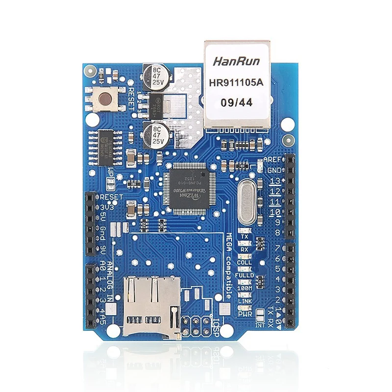 Горячие продаж Desloo Ethernet щит W5100 микро-тонкой карт памяти sd для Arduino 2009 оон мега 1280