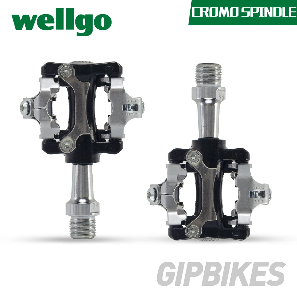 Wellgo W01 MTB дорожный велосипедный руль велосипеда Clipless Легкие педали 9/1" CR-MO шпинделя герметичный бутсы совместимы для SHIMANO SPD 294 г