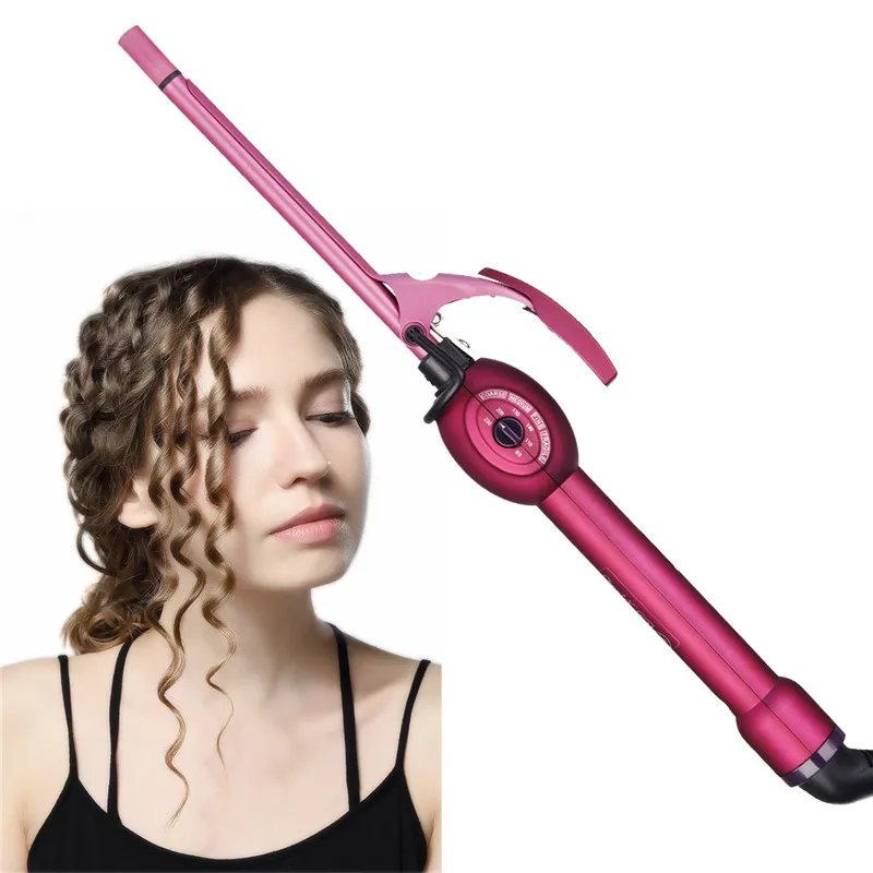 

Mini Tourmaline Ceramic Curling Iron Super Small Wand Pear Hair Curler Hair Roller Single-Tube 9mm Hair Curling Tool 30