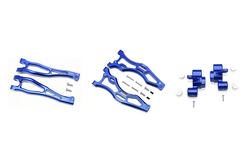 

ALUMINUM FRONT UPPER&LOWER ARMS+FRONT KNUCKLE ARMS For ARRMA KRATON, OUTCAST