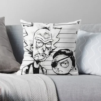 

Wanted Rick and Morty Pillow Covers Cases Pattern Nordic Cover Cushion Pillowcase Square Print