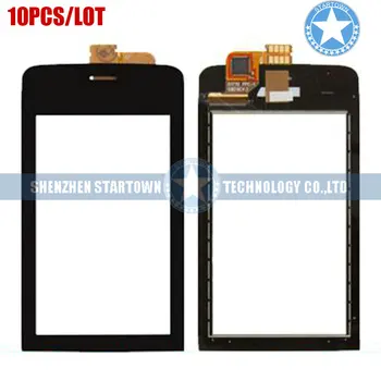

10pcs/lot Front Glass For Nokia Asha 308 309 Touch Screen Digitizer Replacement Mobile Phone Touch Panel With Logo Black