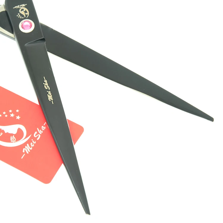 Meisha 7 0 &quotЯпония 440C ножницы для ухода за домашними животными прямые и изогнутые
