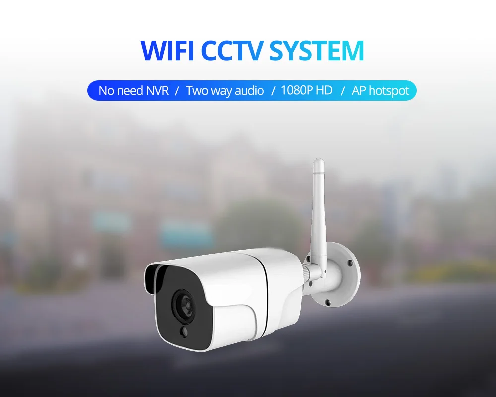 Wetrans камера Wi Fi Открытый hd cctv 1080 p пуля водонепроницаемый двухстороннее аудио сигнал тревоги ipcam беспроводные камеры видеонаблюдения ip 2MP