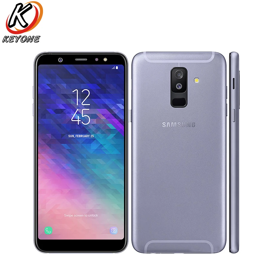 Новый samsung Galaxy A6 плюс + A6050 Мобильный телефон 6 0 &quot4 ГБ Оперативная память 64