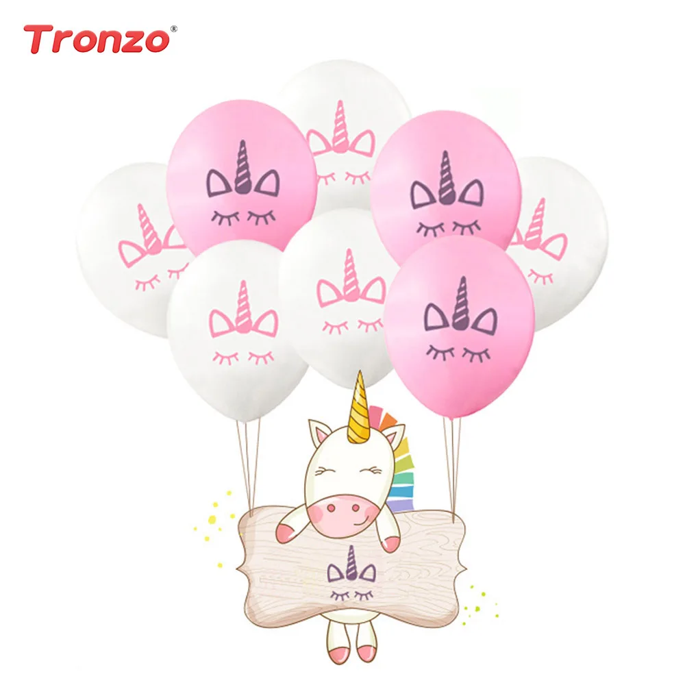 

Tronzo Unicorn Balloon 10inch Cartoon Baby Shower Unicorn Party Balloons Pink Latex Wedding Birthday Party Decorations Balloons