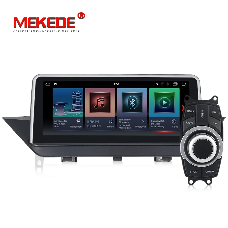 MEKEDE HD 1280*480 ips ID7 PX6 6 ядер android 9,0 для BMW X1 E84 2009- автомобильный dvd-плеер, gps навигация SWC, BT, радио