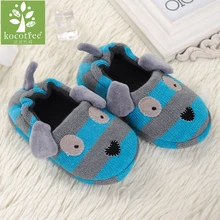 2016 Winter 1 to 6 years old kids slippers boy and girl household cotton shoes good quality keep warm cartoon children shoes