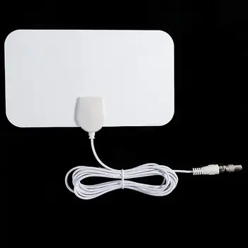 

Indoor Free TV Surf Radius Antena Digital HDTV Cable TV Antenna For DVB-T/T2 VHF UHF TVSurf Antenas Receiver White