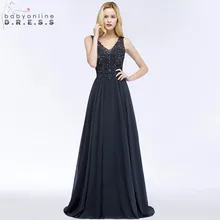 de Soiree Longue Сексуальное Шифоновое Длинное Вечернее Платье С Кружевами Высококачественное Бальное Платье С V-образным Вырезом Vestido de Festa