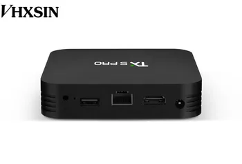 

VHXSIN 10PCS/LOT tx5 pro DDR 4GB 32GB 2.4G 5G WiFi 100M LAN bt Android 8.1 TV Box Amlogic s905X2