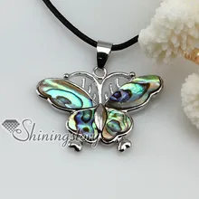 Бабочка морской Абалон seashell мать жемчужный морской раковины кулон ожерелья 2013 Дешевые ювелирные изделия ручной работы