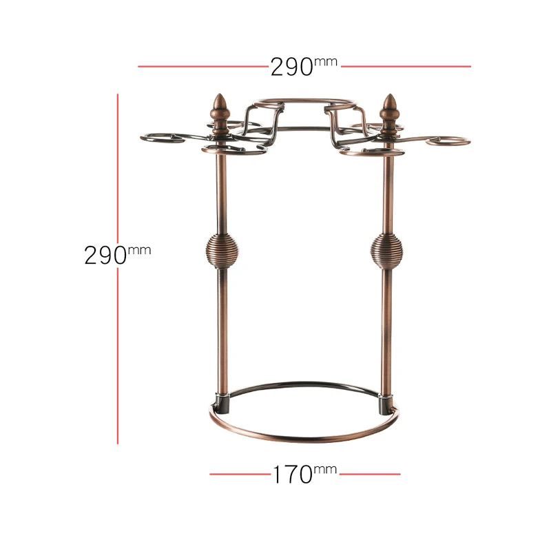 Творческий красный графин и стакан для вина подстаканник из кованого железа перевернутый вниз Висячие 6 чашек держатель бокалов украшения дома mx6221646