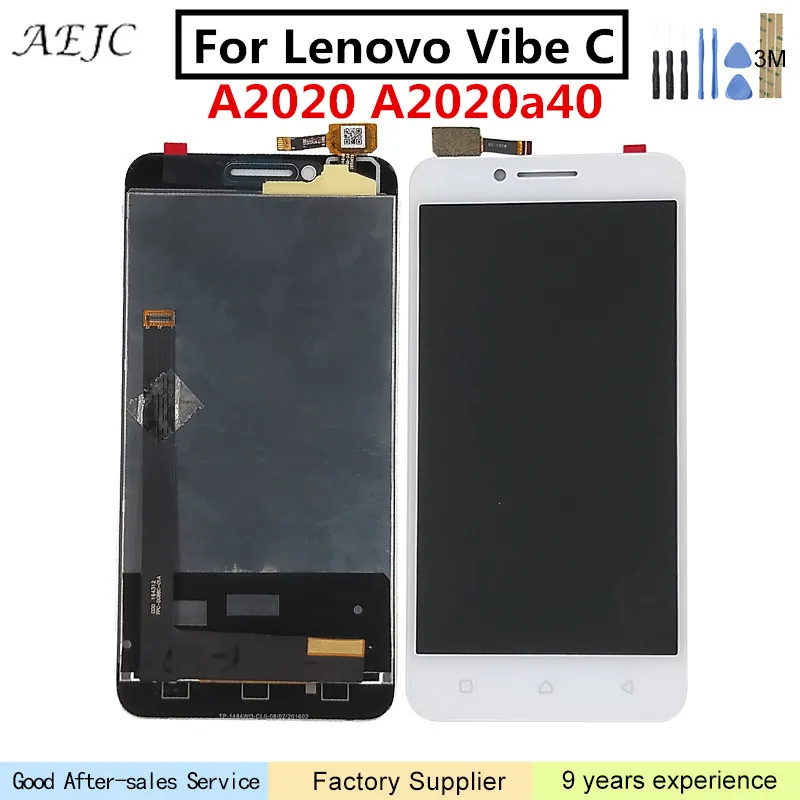 5 0 &quotдля Lenovo Vibe C A2020 A2020a40 ЖК экран дисплей с кодирующий преобразователь