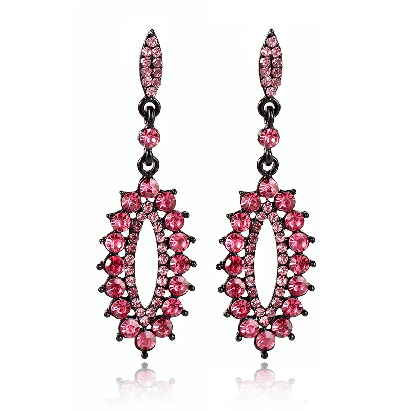 Свадебные украшения Дизайн вода Кристалл Rhinestone серьги Роскошные для Для женщин