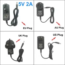 SATXTREM 5 В 2A Мощность адаптер питания США ЕС Великобритания AU 110 В-240 В DC Разъем Черный адаптер для Smart android ТВ коробка высокого качества