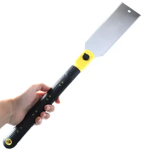 Double Edge Razor Saw 9-1/2 Japanese Ryoba Style Pull Saw 14/9 Teeth Per Inch Precision Hand Saw For Tenon Woodworking Tools