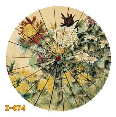 Китайский реквизит с зонтиком Япония Классическая смазанная бумага зонтик подвесной потолок аниме декоративный зонтик Винтаж KWAYi paraguas - Цвет: Z -0074