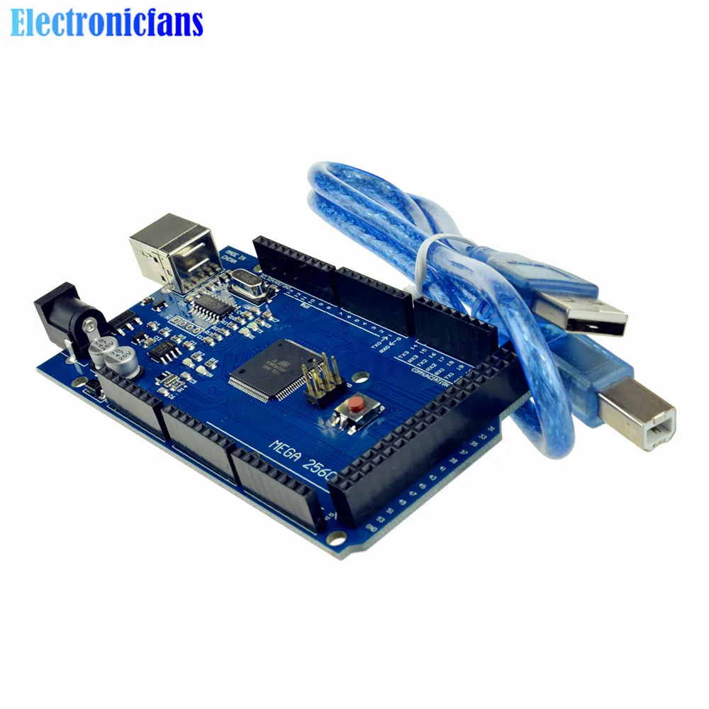 1 комплект Mega 2560 R3 Mega2560 REV3 Atmega2560-16AU CH340G Модуль платы драйвера 5 в 16 МГц 256кб USB порт памяти с кабелем наивысшего качества