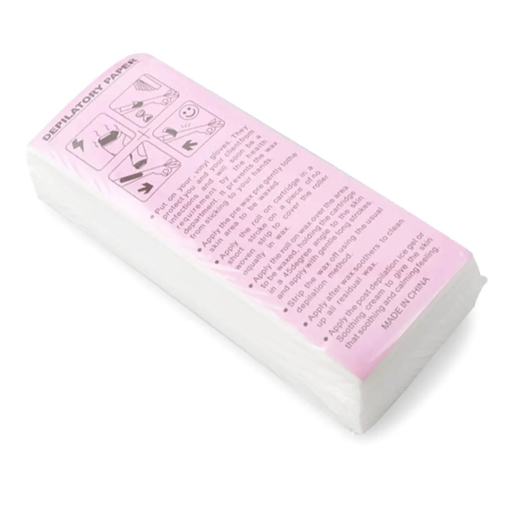 

100Pcs Professional Paper Waxing Strips Non Woven for Legs Body Hair Removal Wax Paper Rolls High Quality Hair Removal Epilator