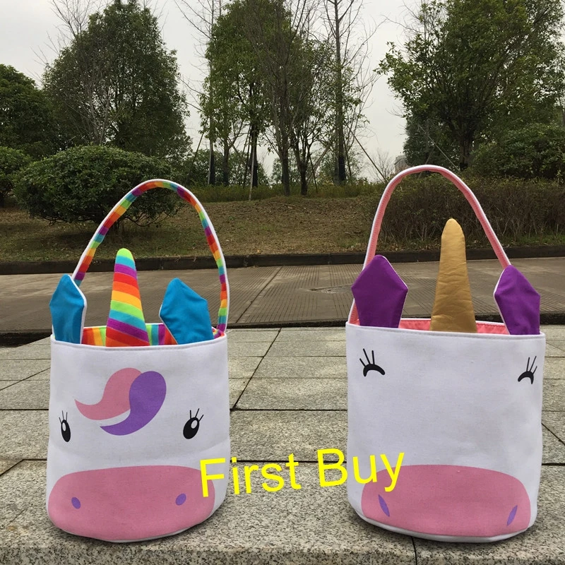 200pcs/lot Wholesale Monogrammed Blank Easter Bunny Buckets Easter Tail