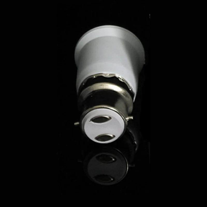 Converter B22 to E27 Base LED Light Lamp Bulb Fireproof Holder Adapter 220v 110v Socket Change