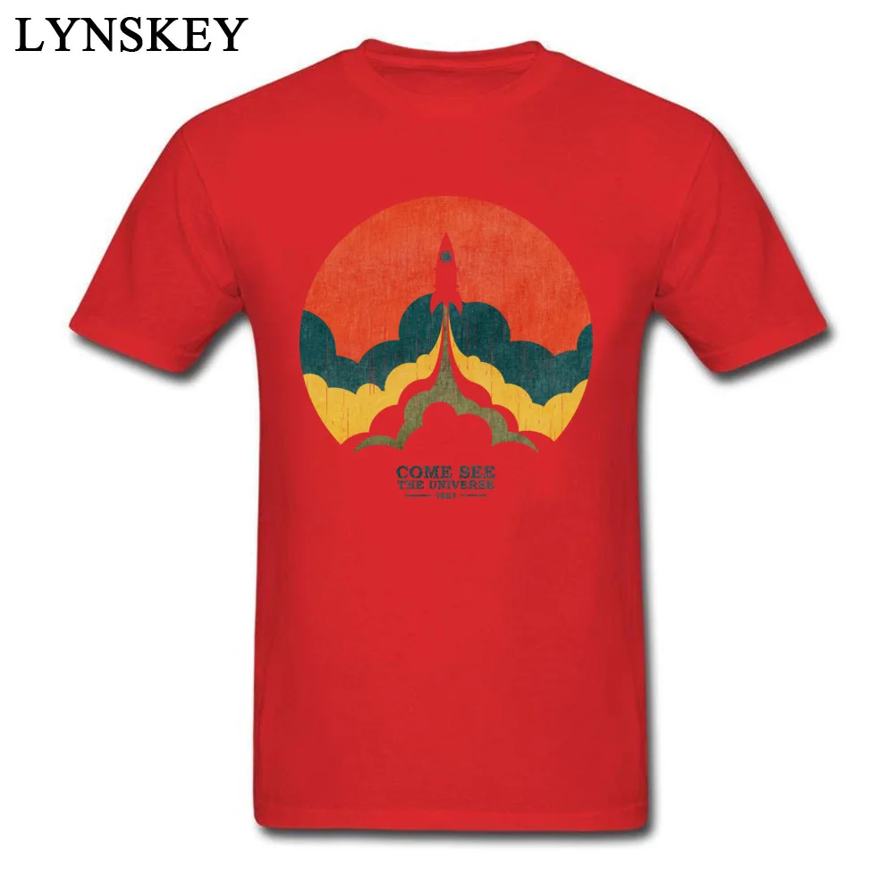 Fashion Men's T-Shirt O Neck Summer/Autumn Short Sleeve 100% Cotton Tops Shirt Up and Beyond Custom Clothing Shirt Top Quality Up and Beyond red