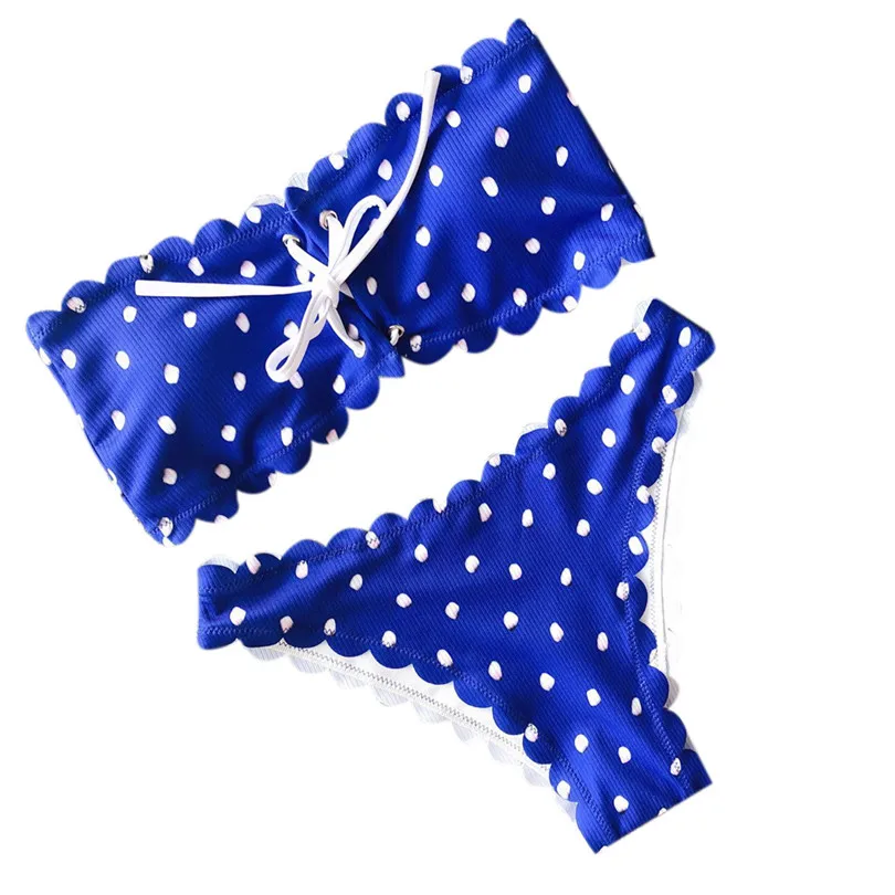Sexy Women Wave Point Push-Up Padded Bra Beach Bikini Set Swimsuit Swimwear bikini 2019 Beachwear #4F27 (6)