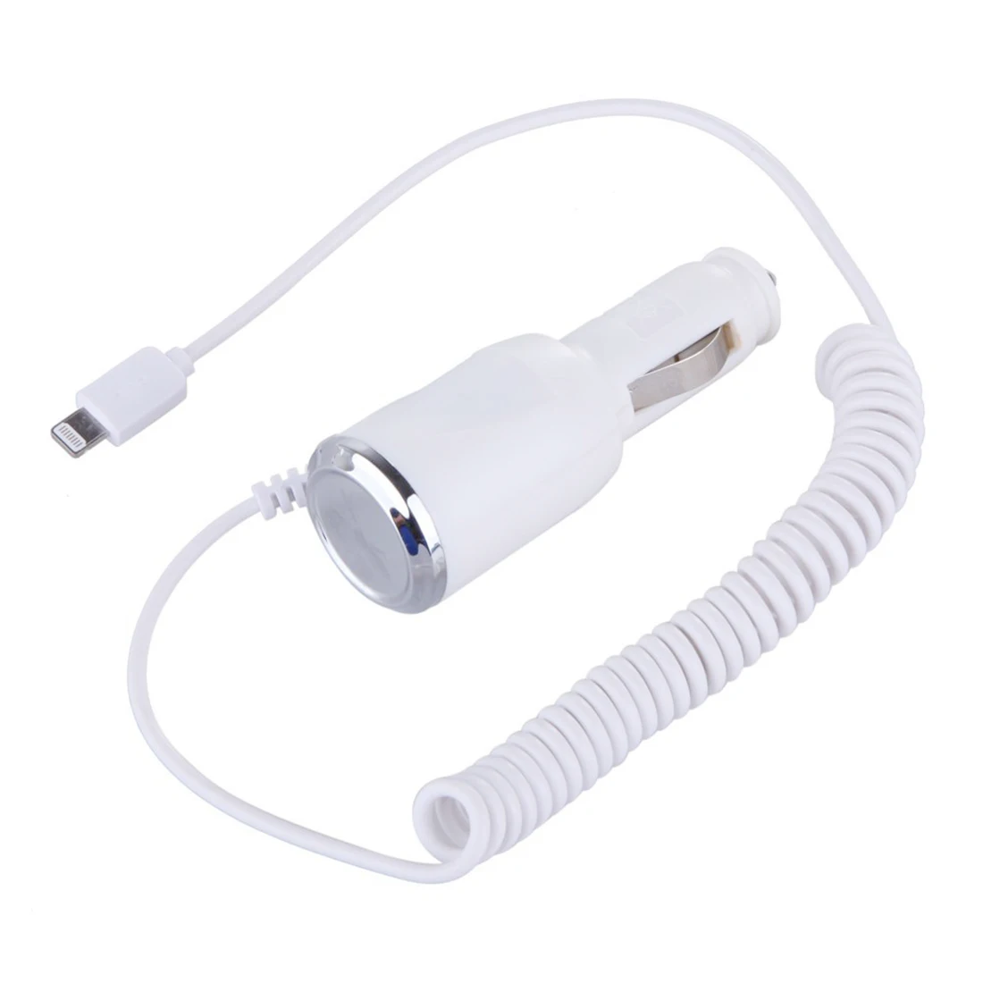 USB Cigarette Car Charger Power Adapter Car Cigarette Lighter for iPhone 6 6 Plus 5 5S 5C (White