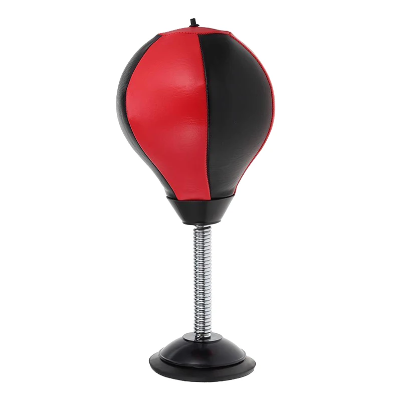 Пробивная сумка скоростная подставка для мяча бокса тренировочная груша для взрослых мини надувная искусственная кожа спортивное фитнес-оборудование - Цвет: Черный