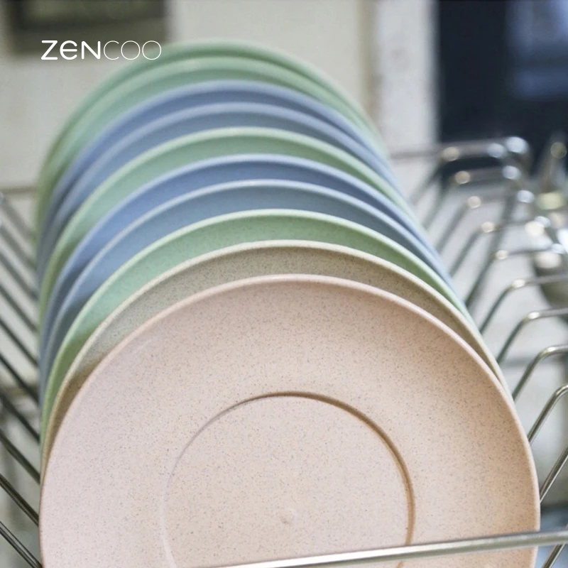 ZENCOO Colorful Dessert Dishes Set Mini Snack Dish Creative Plastic Dish Dinnerware Set for