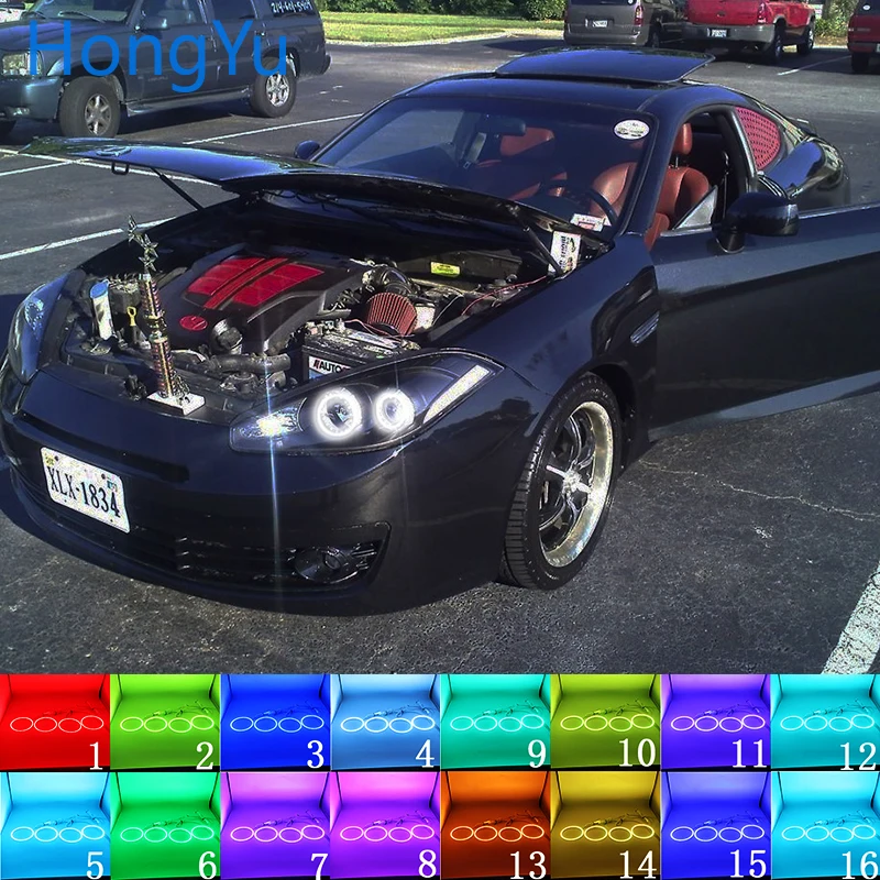 Разноцветная светодиодная подсветка ангельские глазки RGB кольцевой глаз ДХО