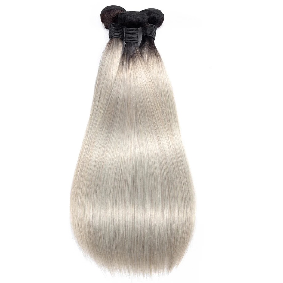 T1B/Silver Grey Ombre Hair Bundles 12-26 Inches Malaysian Straight Human Hair Bundles 1 Piece Only Remy Hair Extensions Weave T1B/Silver Grey Ombre Hair Bundles 12-26 Inches Malaysian Straight Human Hair Bundles 1 Piece Only Remy Hair Extensions Weave