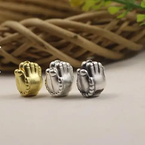 3D 100% серебряные бусины из чистого серебра 999 пробы символы на удачу для богатства