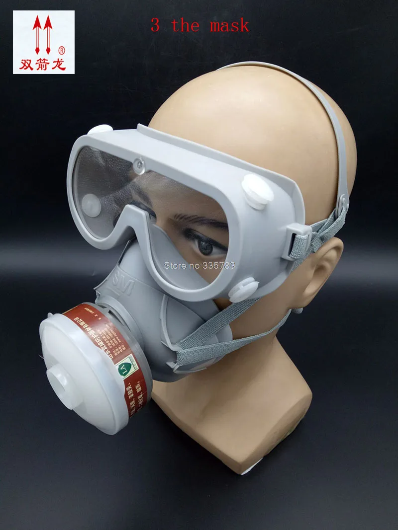 Goede Hoge kwaliteit respirator gasmasker Multifunctionele Een type ademhalingsmaskers chemische bestrijdingsmiddelen filter masker