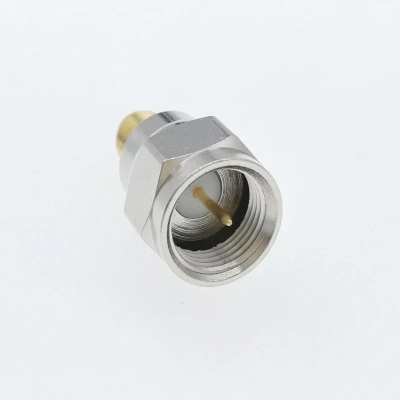 F Male to SMA Female RF Coaxial Adapter Straight Goldplated (2)