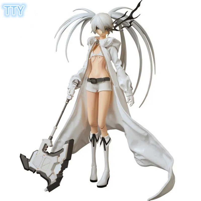 ブラック ☆ ロックシューターアクションフィギュア日本アニメホワイト