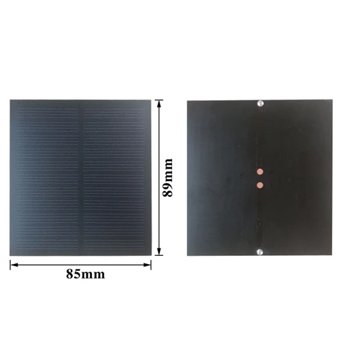 

1Pcs 5.5V150mA 89mm*85mm PET Laminated Monocrystalline Silicon Solar Cell, Solar Panel