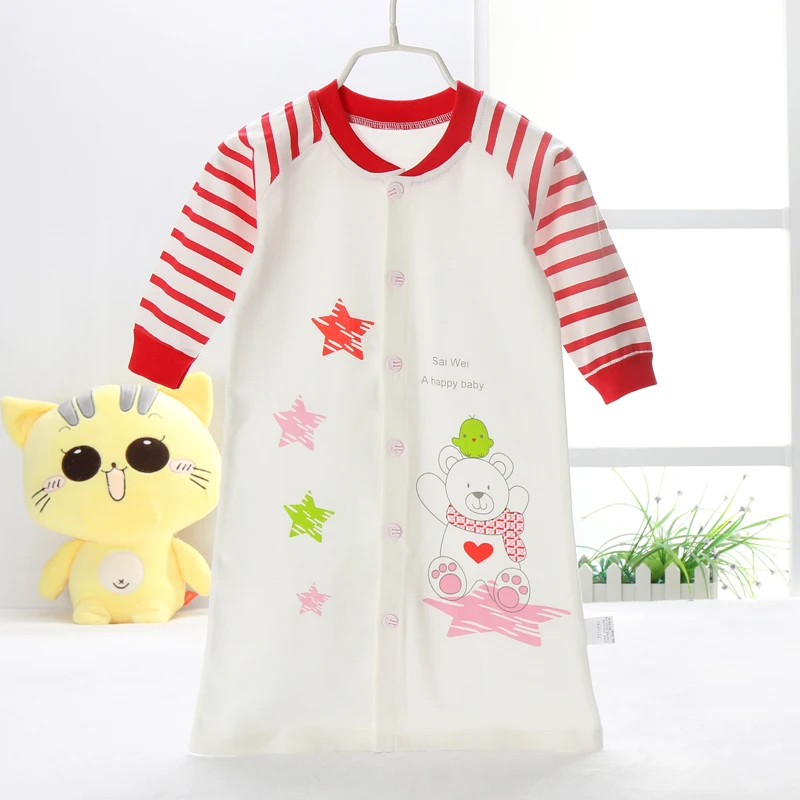 2017 Лето Детская Одежда Пижамы Мальчик Девочка Новорожденный 100% Хлопок Платья