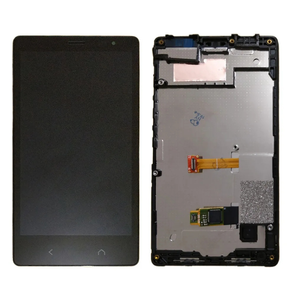 

For NOKIA X2 LCD Display and Touch Screen with Frame Replacement parts for NOKIA X2 Dual RM-1013 RM-1014 X2DS LCD Screen frame
