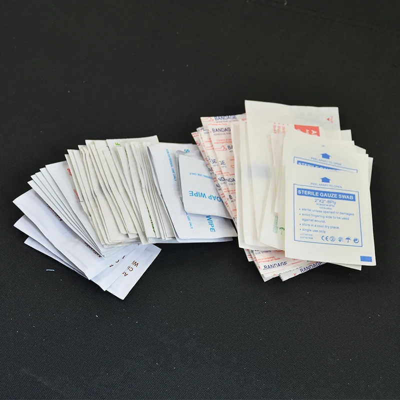 180 unids/pack seguro de viaje Kit de primeros auxilios senderismo Camping emergencia médica Kit de tratamiento paquete al aire libre supervivencia en la naturaleza