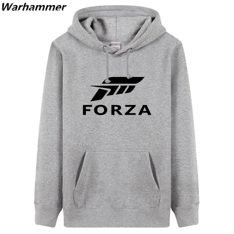 

TOP FORZA MOTORSPORT Mens Hoodie&Sweatshirts Loose style Fleece fur hoodie Casual Sweatshirt Boys Solid Moleton Masculine S-3XL