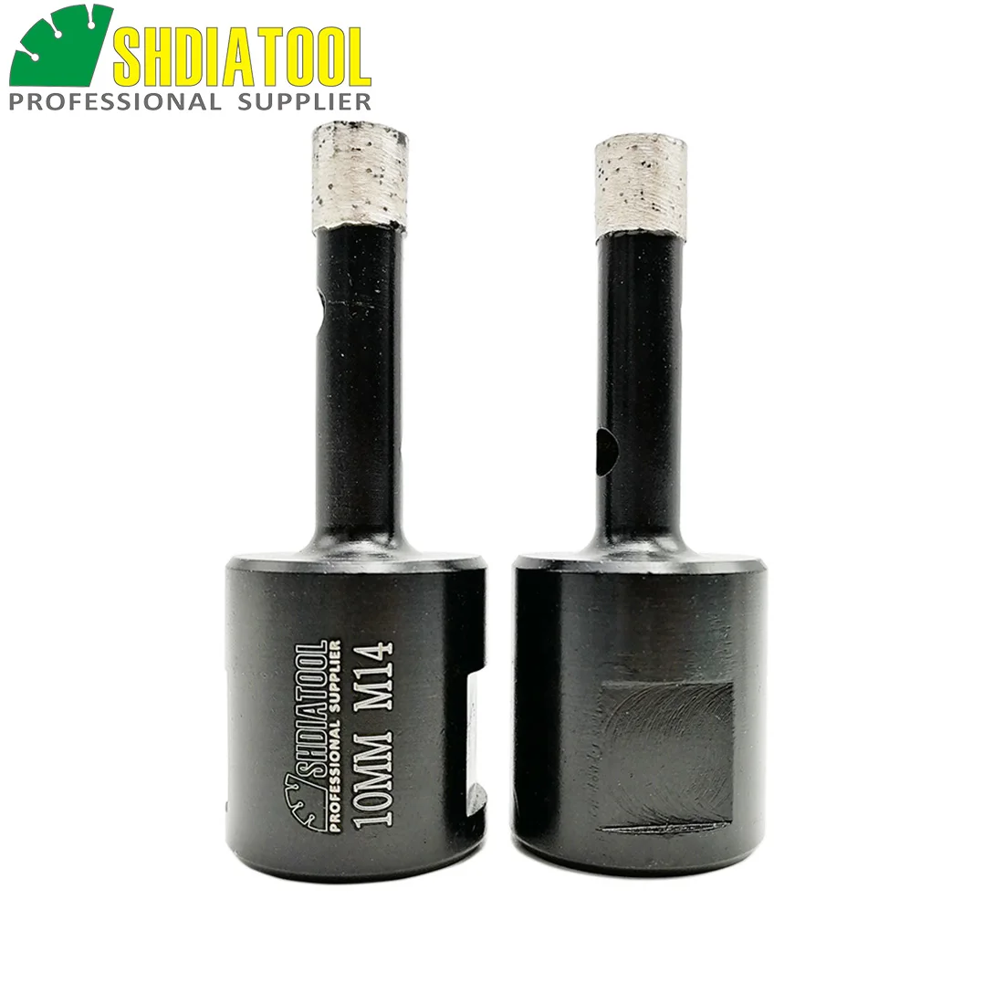 SHDIATOOL 2pcs M14 Dia 10mm Welded Diamond Drilling Core Bits (Wet) Hard Granite Marble Drill Bit Stone Concrete Hole Saw shdiatool 2pcs m14 thread dia 6mm welded diamond drilling core bits wet hard granite marble drill bit stone concrete hole saw