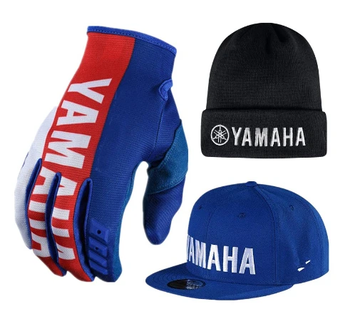 2018 перчатки для мотокросса yamaha Beanie Racing Blue Wiht Moto Hat Мотоциклетные Перчатки Байк
