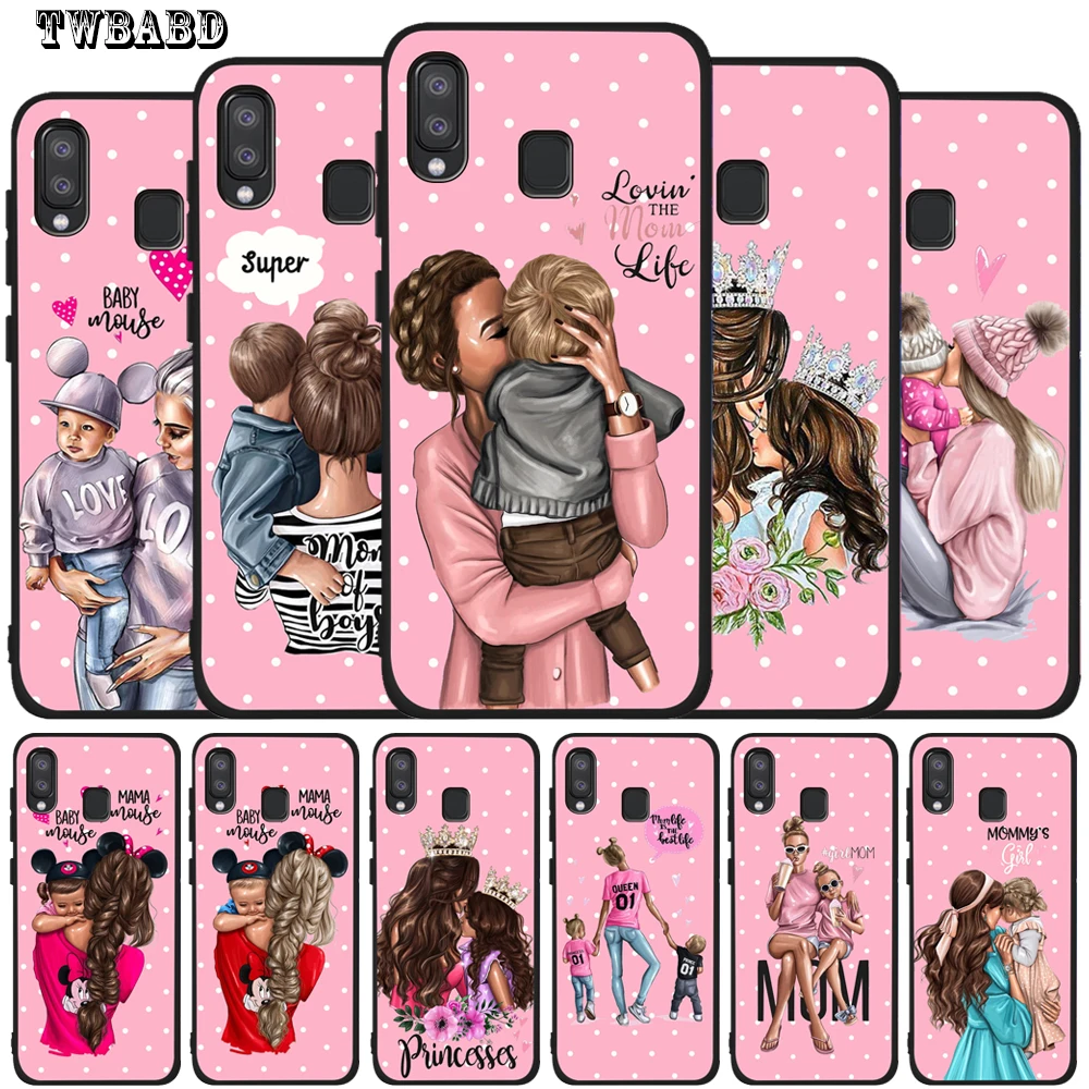 

Fashion Super Dad Mom Girl Boy Baby Soft Silicone Case For Cover Samsung Galaxy A50 A10 A20 A30 A40 A70 M10 M20 Shell Capa Etui