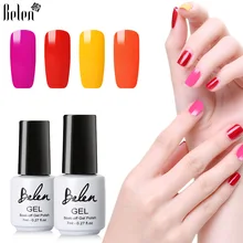 Belen Macaron, 7 мл, 20 цветов, лак для ногтей, дизайн ногтей, УФ светодиодный Гель-лак, полуперманентный лаковый лак, базовый топ, лак, гибридный праймер
